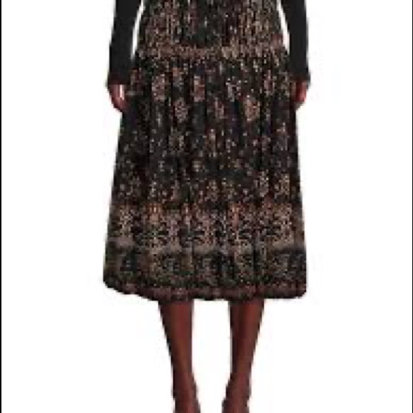 Rebecca Taylor Fleur Mesh Midi Skirt - Picture 3 of 3